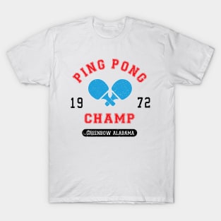 Forrest Gump Ping Pong Champ Greenbow T-Shirt